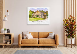 House Portrait Housewarming Gift | Celebrate Your Happy Place with a Custom Watercolor Print!