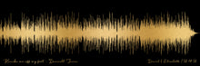 Load image into Gallery viewer, 8th Anniversary Gift - Bronze Anniversary Gift - Song Sound Wave - Wedding Anniversary Gift For Him