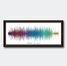 Load image into Gallery viewer, Soundwave Art Print - Song Sound Wave Print - Valentine&#39;s Day Gift For Men