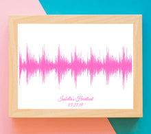 Load image into Gallery viewer, Baby Heartbeat Sound Wave | Gift For New Dad