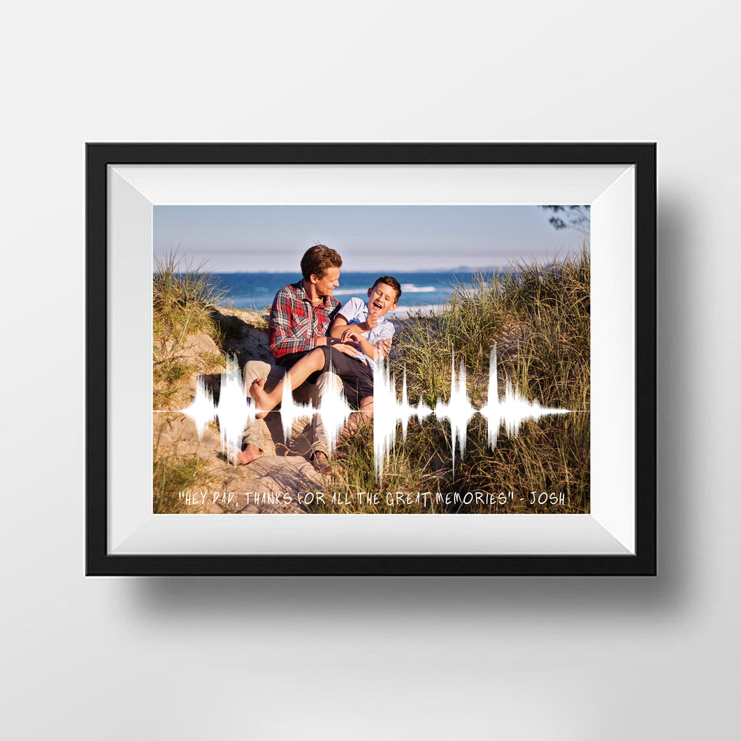 Fathers Day Gift For Dad, Picture Sound Wave Father's Day Gift