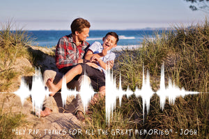 Fathers Day Gift For Dad, Picture Sound Wave Father's Day Gift