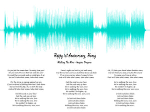 First Anniversary Gift For Her, Wedding Song With Lyrics For 1st Anniversary