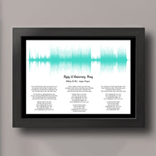 Load image into Gallery viewer, First Anniversary Gift For Her, Wedding Song With Lyrics For 1st Anniversary