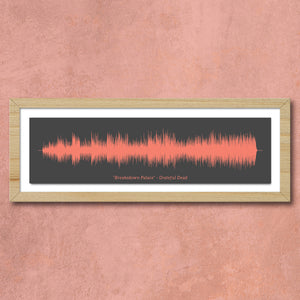 Grateful Dead Brokedown Palace Soundwave Art | Sound Wave Art | Gift For Husband | Gift For Parents