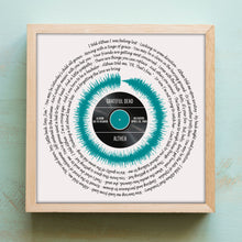Load image into Gallery viewer, Grateful Dead Althea Lyrics | Grateful Dead Song Lyrics Wall Art | Soundwave Art