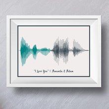 Load image into Gallery viewer, Valentine&#39;s Day Gift For Girlfriend, I Love You Sound Wave Print Valentine&#39;s Day Gift For Couples