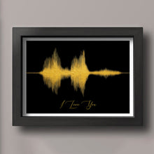 Load image into Gallery viewer, Sound Wave Print, Personalized Anniversary Gift for Her, Sound Wave Art Gift