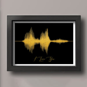 Sound Wave Print, Personalized Anniversary Gift for Her, Sound Wave Art Gift