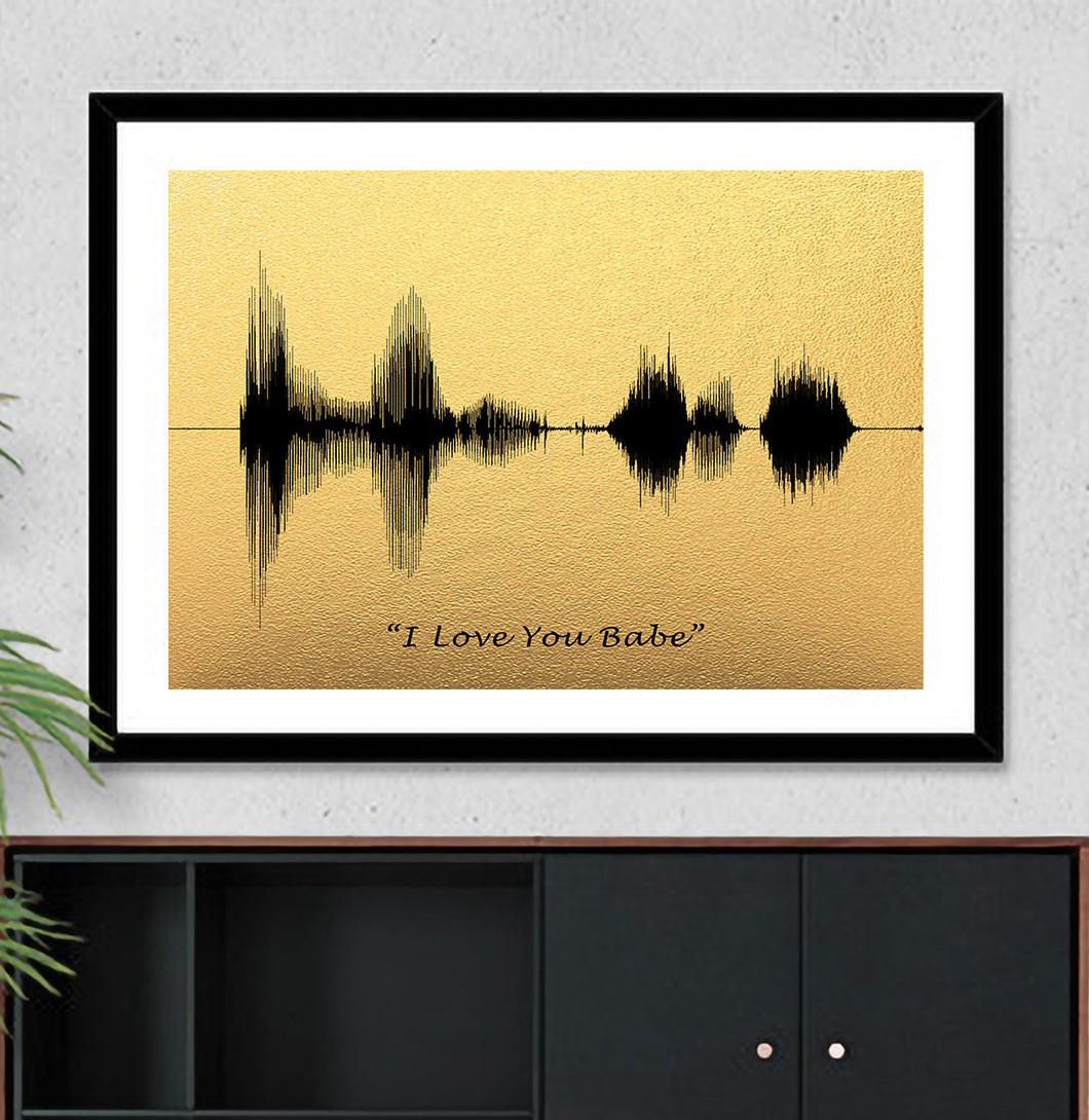 Custom Sound Wave Art | Anniversary Gift for Her | Sound Wave Print