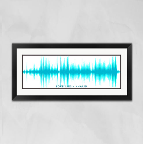 Sound Wave Print From Your Favorite Song | Sound Waves | Custom Sound Wave Art