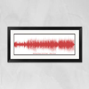 Custom Song Wave Print From Your Favorite Song - Custom Sound Wave Art