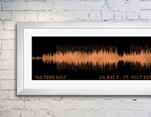 Load image into Gallery viewer, Old Town Road Song Wave Print - Custom Song Wave Gift - Old Town Road by Lil Nas X