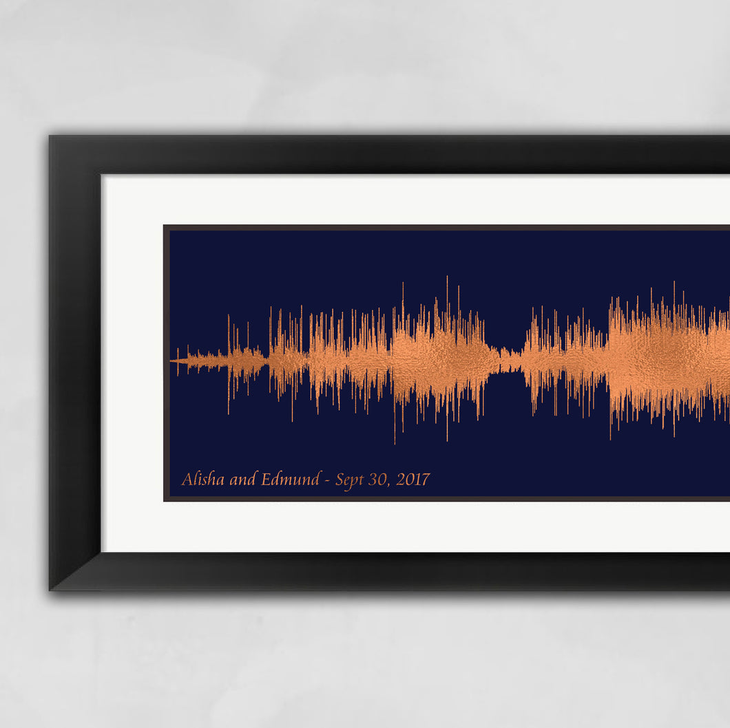 Song Wave Print Anniversary Gift For Boyfriend, Soundwave Art , Custom Song Wave Art