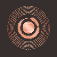 Load image into Gallery viewer, Spiral Sound Wave Print With Lyrics | Custom Song Gift
